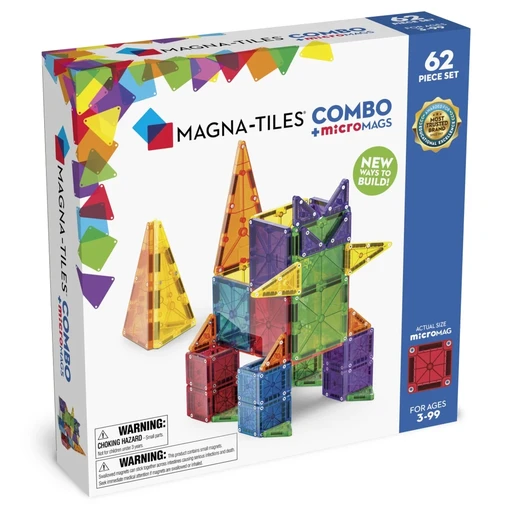 Magna Tiles Magnetická stavebnica COMBO 62