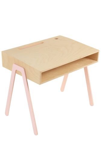Písací stôl ružový