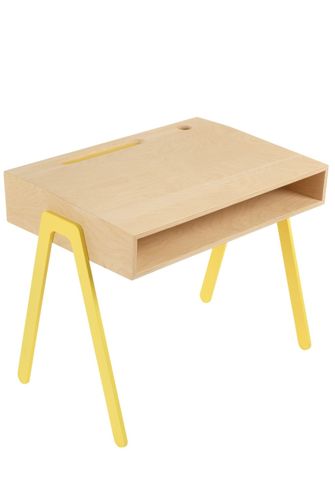 Písací stôl žltý